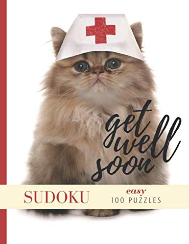 Get Well Soon Sudoku Easy 100 Puzzles Funny Gifts For Women Men 