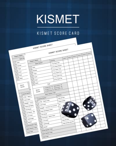 Kismet Score Card: Kismet Scoring Dice Game Record Level Keeper Book ...