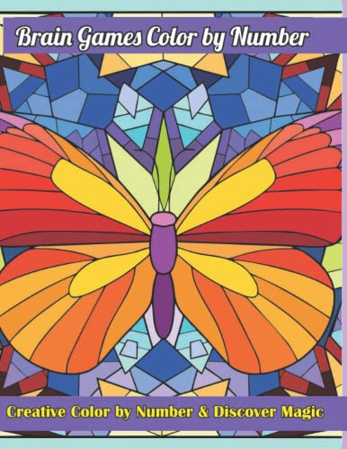 Brain Games Color by Number Creative Color by Number and Discover Magic ...