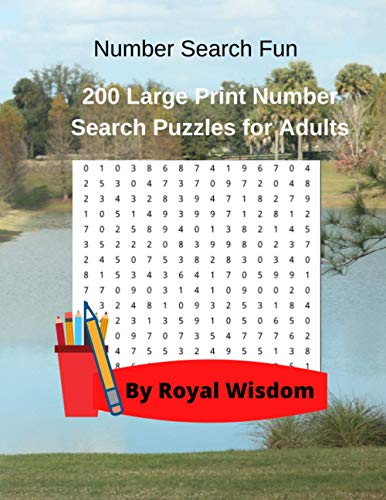 Number Search Fun: 200 Large Print Number Search Puzzles for Adults by ...