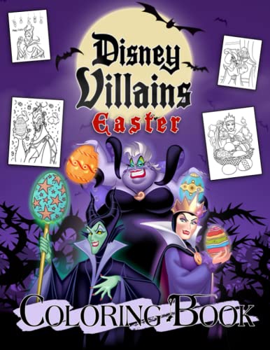 Dịsnẹy Villàins Easter Coloring Book: Flawless Gift For Relaxation And ...