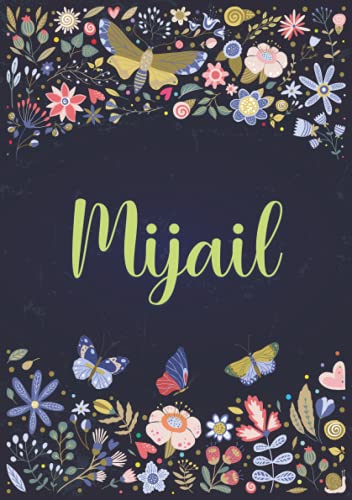 Mijail Cuaderno de notas A5 Nombre personalizado Mijail Regalo de