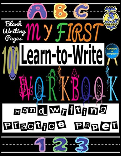 my first learn to write workbook ages 3 and up 100 Blank Writing Pages ...