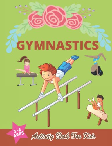 Cute Gymnastics Coloring &amp; Activity Book For Kids: Ages 3-8, Gymnastics ...