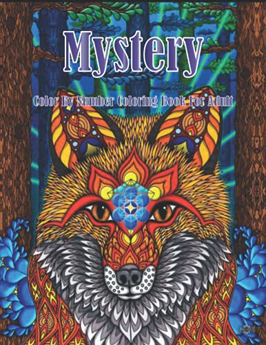 Mystery Color By Number Coloring Book For Adult: 50 pages original ...