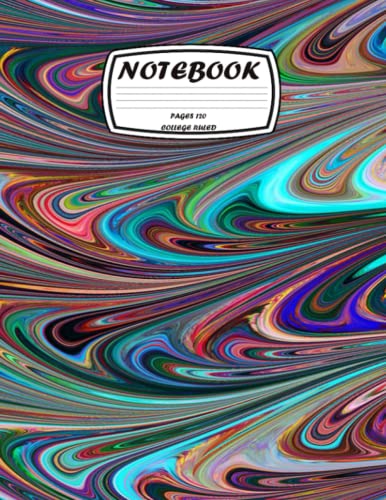 Marble colorful tile Composition Book, Notebooks, colorful , Comp Book ...