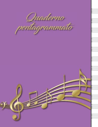 Quaderno Pentagrammato Per Bambini | 6 Pentagrammi Per Pagina | Formato Grande | Copertina Azzurra - Foto 9