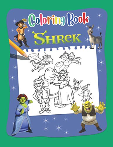 Shrek Coloring Book: Great Coloring Pages 8.5x11 inches - Birthday Gift