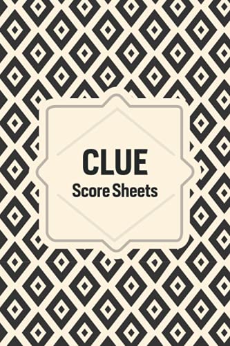 Clue Score Sheet: Detective Notebook, Clue Refill Sheets, Clue ...