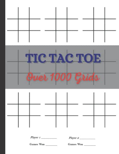 Tic Tac Toe: Tic Tac Toe Activity Book For Kids and Adults - Blank ...
