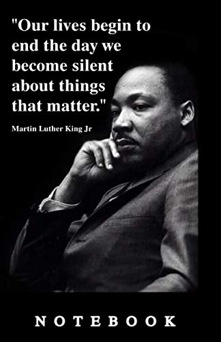 Martin Luther King journal/notebook, 100 blank lined pages including ...