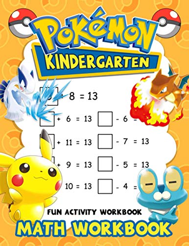 Pokemon Kindergarten Math Workbook: An Interesting Workbook For ...