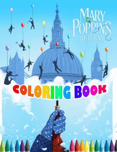 Mary Poppins Coloring Book: Confidence And Relaxation Mary Poppins