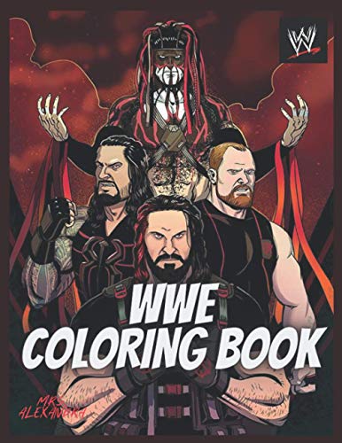 WWE Coloring Book: Coloring Book for Kids and Adults with Fun, Easy, and Relaxing by MRS ...