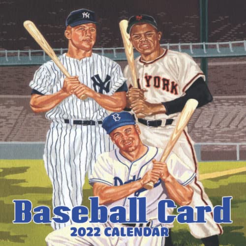 Sport Baseball Card Calendar 2022 January 2022 December 2022