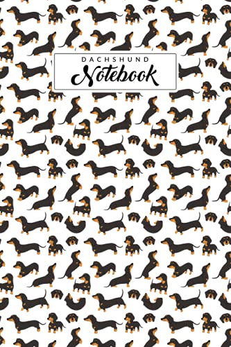 Dachshund Notebook: Cute Dachshund Pattern Design Lined Journal To Take ...