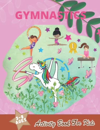 Cute Gymnastics Coloring &amp; Activity Book For Kids: Ages 3-8, Gymnastics ...