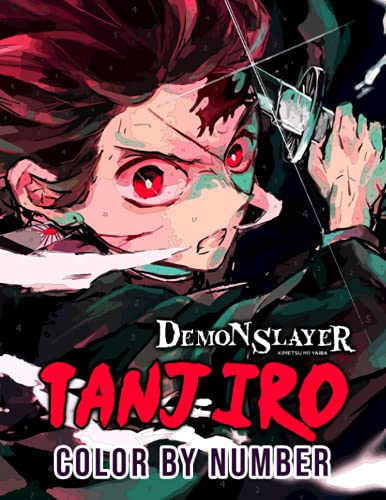 Tanjiro Color By Number: Favorite Demon Slayer Anime Character Color ...