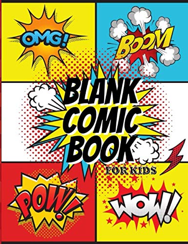Blank Comic Book For Kids: Superhero Comic Notebook Incredible ...