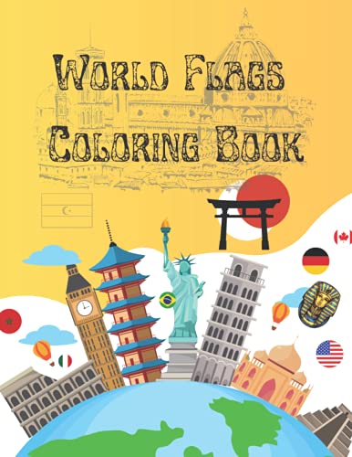 World flags coloring book: Learn All Countries of the World / Geography