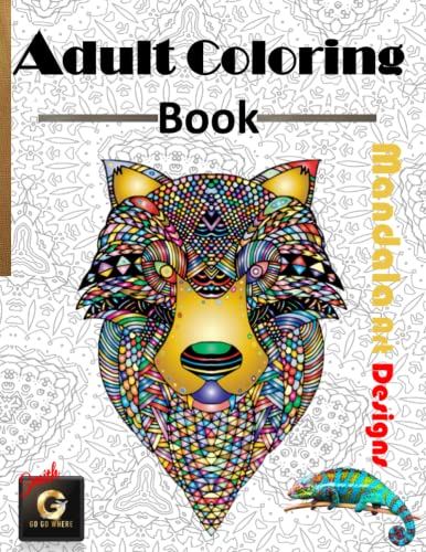Adult Coloring Book. Mandala Art Designs.: Color your way to calm with ...