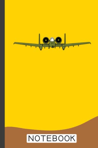 Retro A10 Thunderbolt Warthog Plane Notebook: Airplane Notebook, Pilot