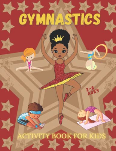 Cute Gymnastics Coloring &amp; Activity Book For Kids: Ages 3-8, Gymnastics ...