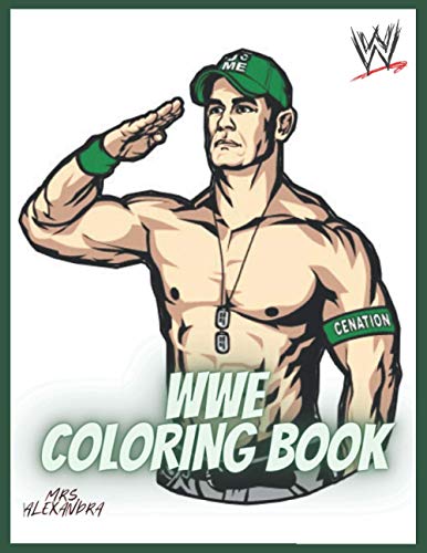 WWE Coloring Book: Coloring Book for Kids and Adults with Fun, Easy, and Relaxing by MRS ...