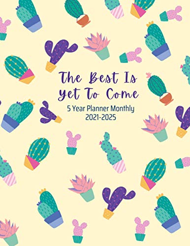 5 Year Planner Monthly 2021-2025 | 8.5 x 11: Large Monthly Planner ...