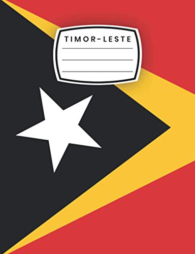 Timor-Leste: Lined Composition Notebook With Flag Timor-Leste, a Gift