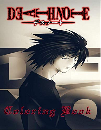 Death Note Coloring Book: A gift Only for lovers of mystery and black ...