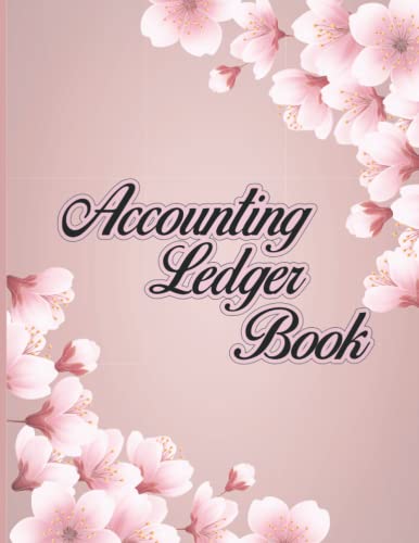 Accounting Ledger Book: Pink Water Color Floral Accounting Ledger Book ...
