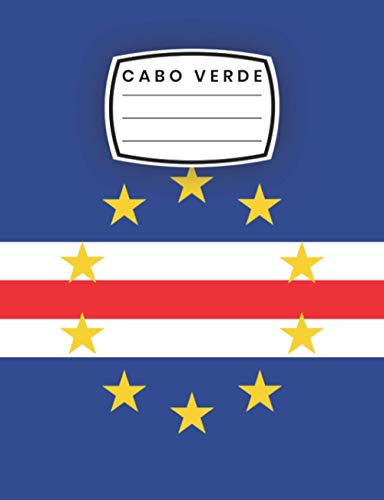 Cabo Verde: Lined Composition Notebook With Flag Cabo Verde, a Gift To