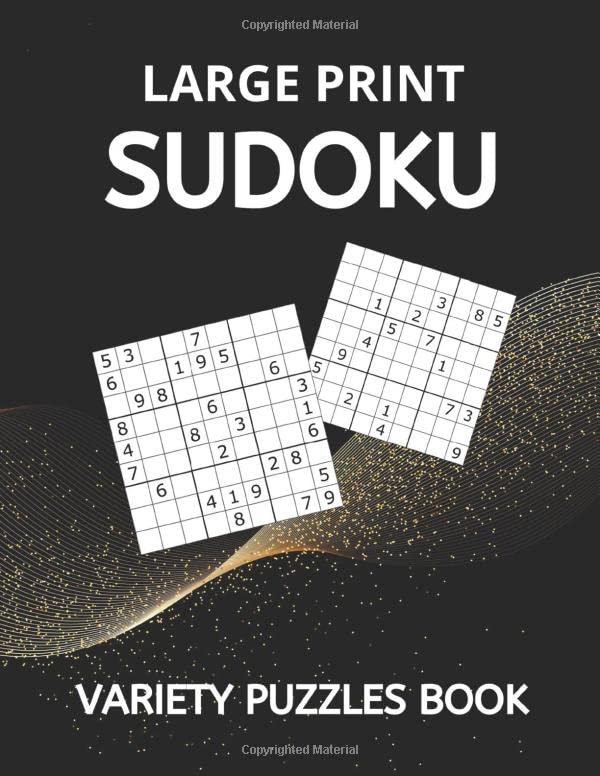 VARIETY PUZZLES SUDOKU LARGE PRINT BOOK ENJOY THE CLASSIC MATH GAME
