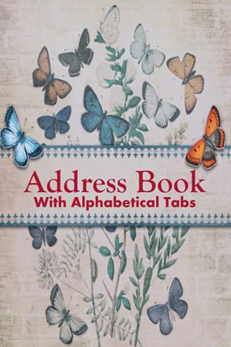 Address Book With Alphabetical Tabs: Address Book with A-Z Alphabetical ...