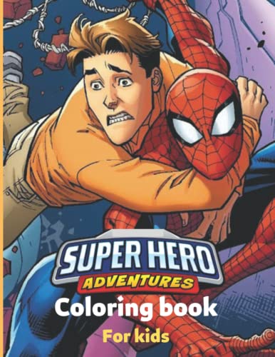 Superhero coloring book: Perfect coloring book for kids to coloring and ...