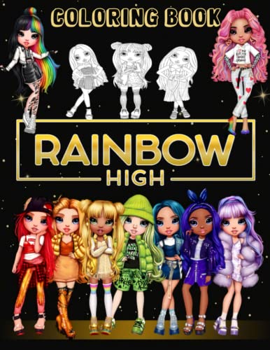 Raínbow High Coloring Book: 60+ Raínbow High Coloring Pages for Boys