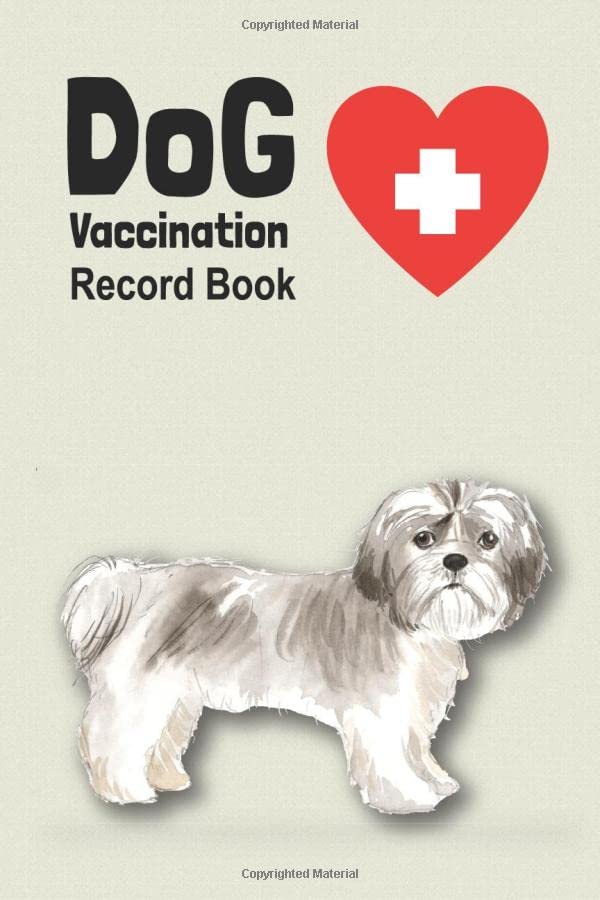Dog Vaccination Record Book Handy Notebook With Shih Tzu Shorter Dog Vaccination Record Book Handy Notebook With Shih Tzu Shorter