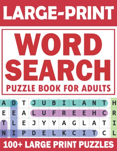 Word Search: 100+ Large Print Puzzles For Adults Volume 11 by MK ...