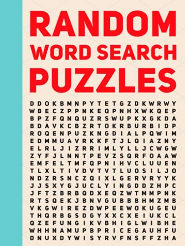 Random Word Search Puzzles: 50 Large Print Hardcover & Hardback Word ...
