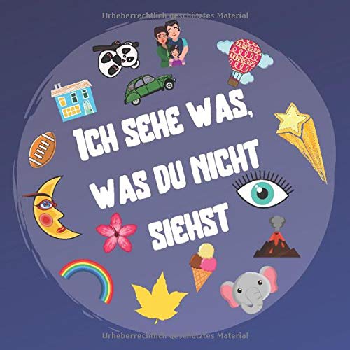 Ich sehe was, was du nicht siehst ABC Suchspiel für 25 jährige Kinder Buntes Buch mit