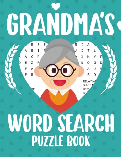 Grandmas Word Search Puzzle Book: Word Searches For Extreme Puzzle ...