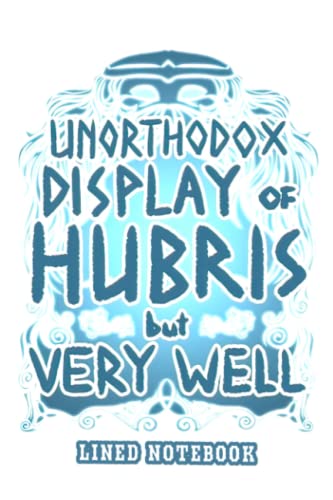 Lined Notebook: Fantastic Exploring Hubris Simple 110 Pages 6 In X 9