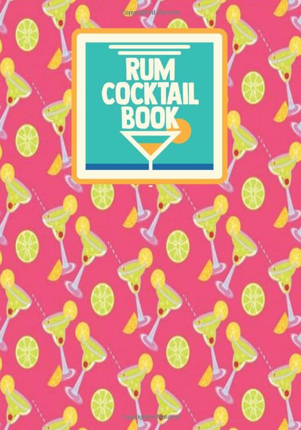 Rum Cocktail Book DIY Cocktail Recipe Notebook Blank Journal Log Book