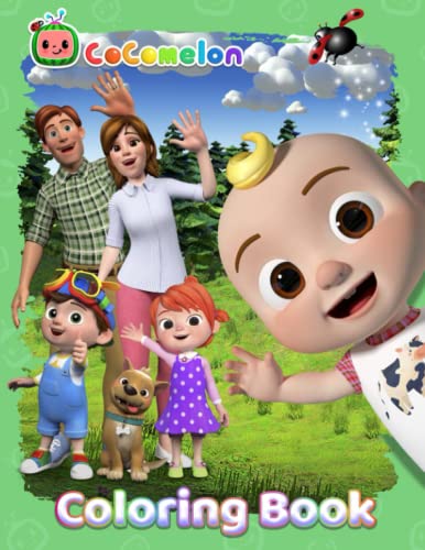 Cócómelon Coloring Book: JUMBO Coloring Book For Kids Of All Ages | Cócómelon Colouring Book ...