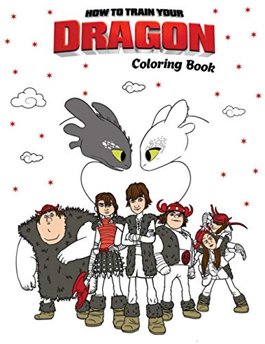 How TO Train Your Dragon Coloring Book: Perfect Gift For Boys & Girls ...