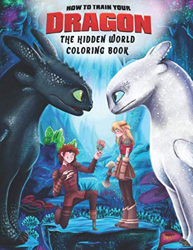 How To Train Your Dragon,The Hidden World Coloring Book: Gift for Girls ...