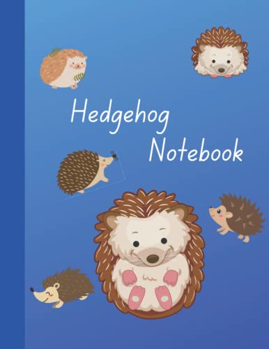 Hedgehog Notebook: College Ruled, 120 Pages, 8.5"X11", Writing ...