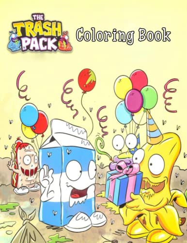 The Trash Pack Coloring Book: Great Coloring Book for Kids and Fans ...