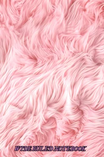 Wide Ruled Notebook: Art Confidence Pink Office Fur Shopping Beginning ...
